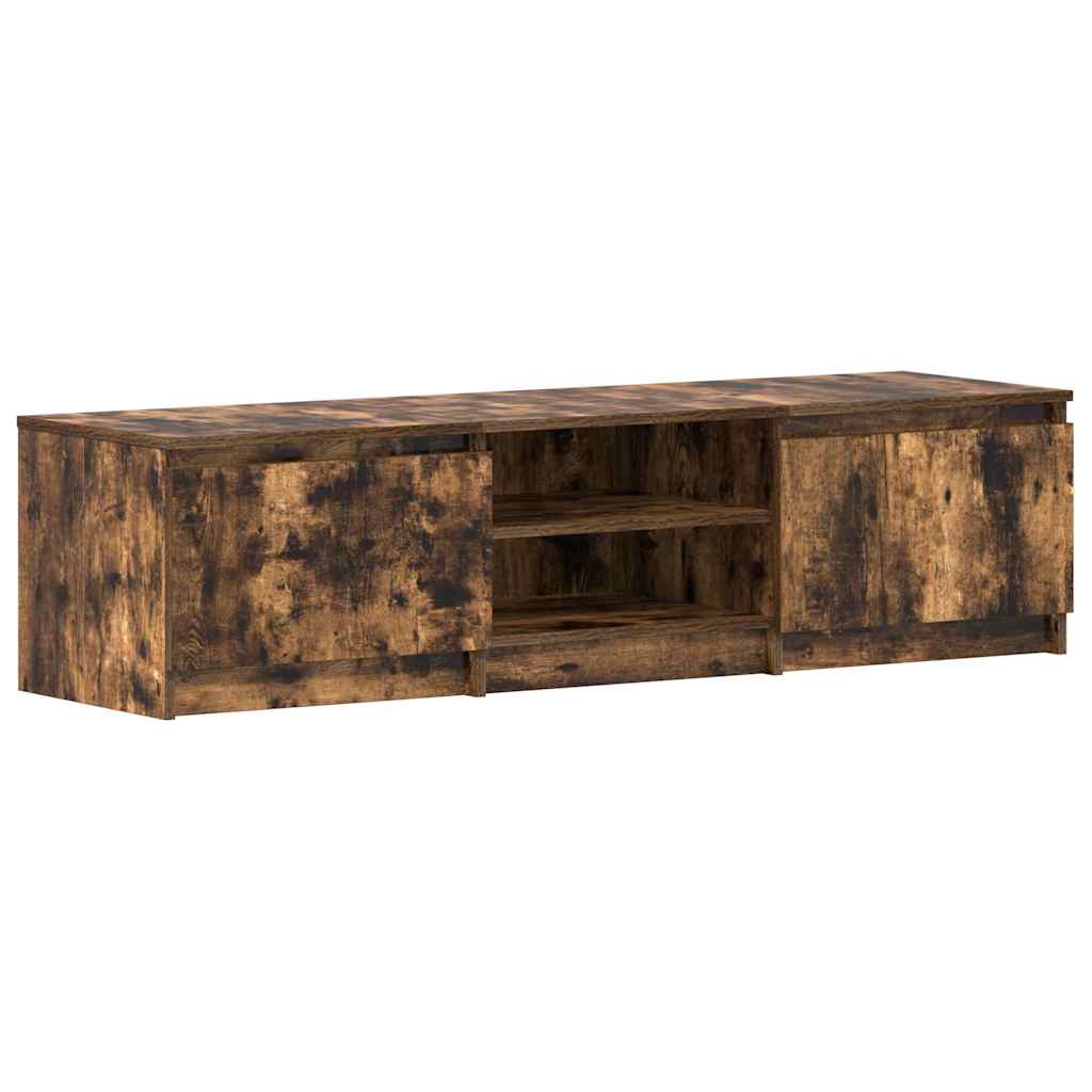 TV Cabinet Smoked Oak 140x40x35,5 cm Engineered Wood