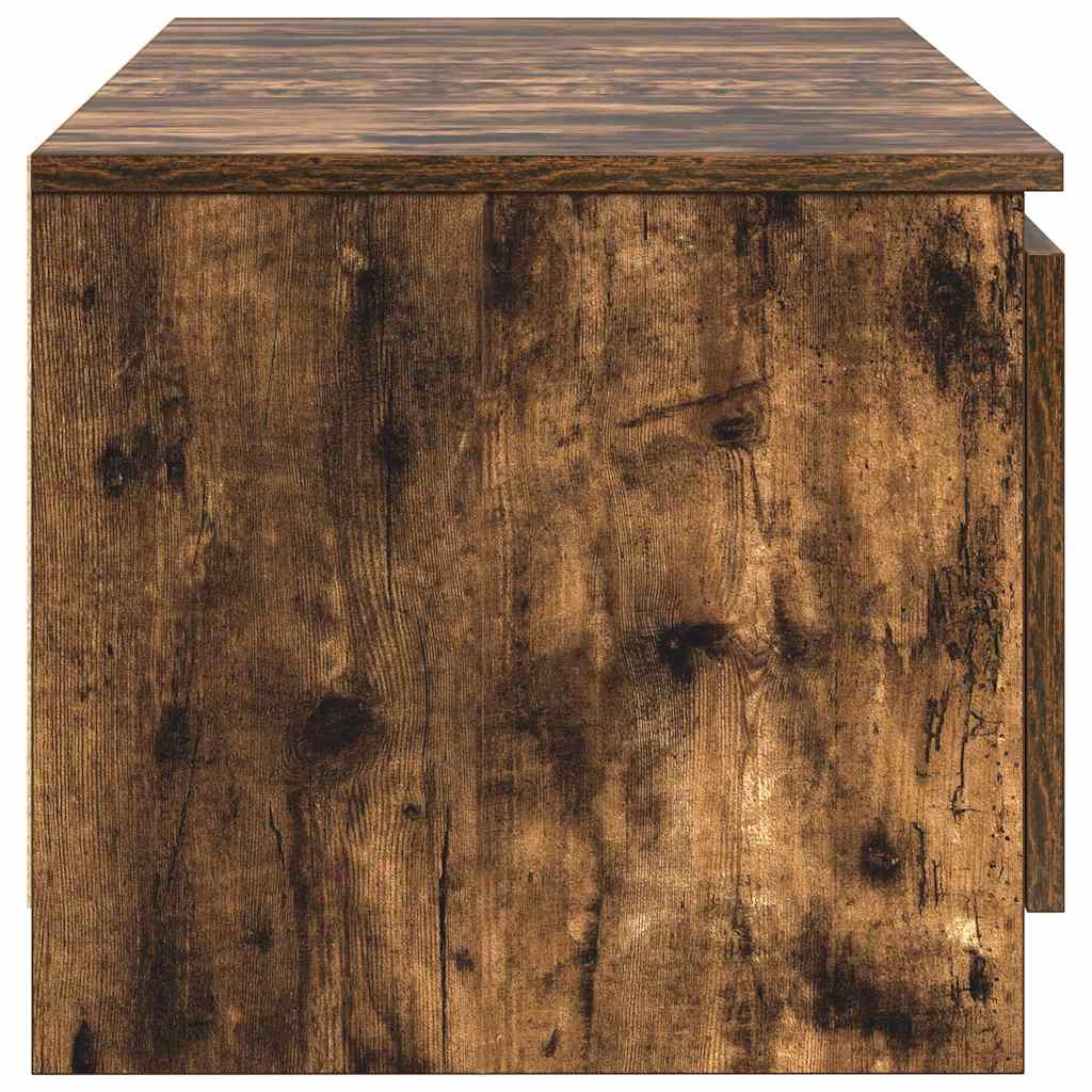 TV Cabinet Smoked Oak 140x40x35,5 cm Engineered Wood