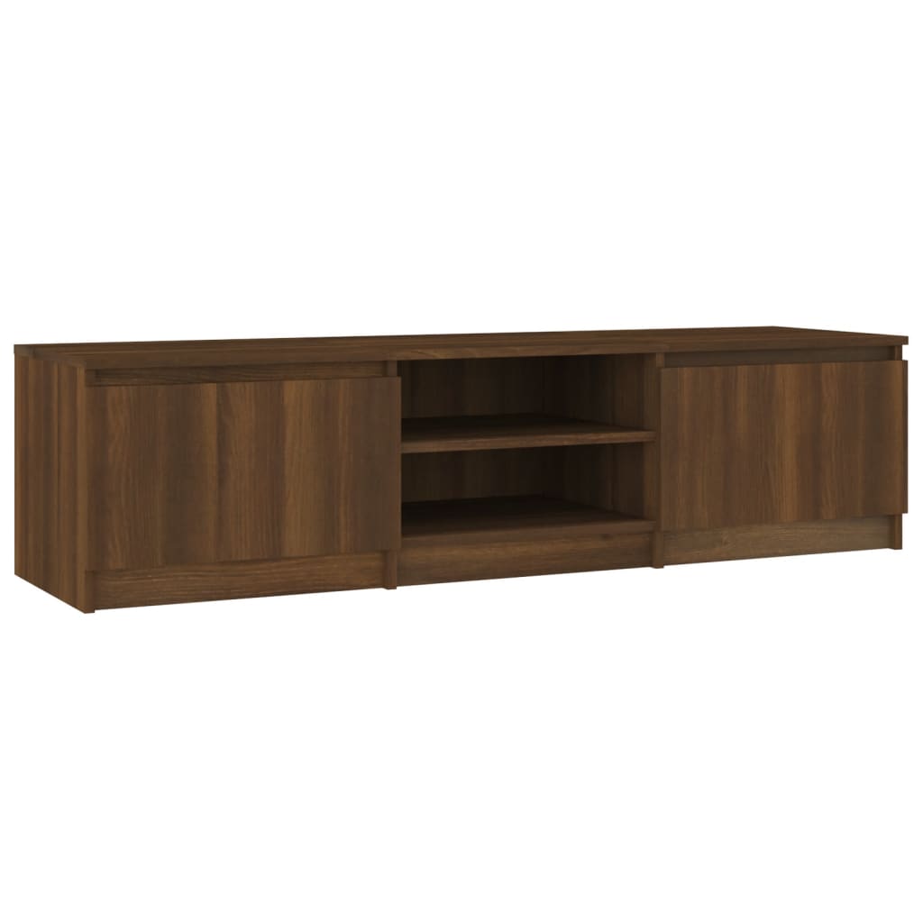 vidaXL TV Cabinet Brown Oak 140x40x35.5 cm Engineered Wood