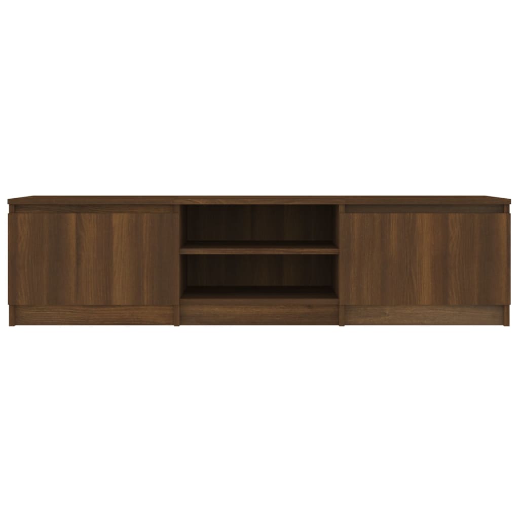 vidaXL TV Cabinet Brown Oak 140x40x35.5 cm Engineered Wood