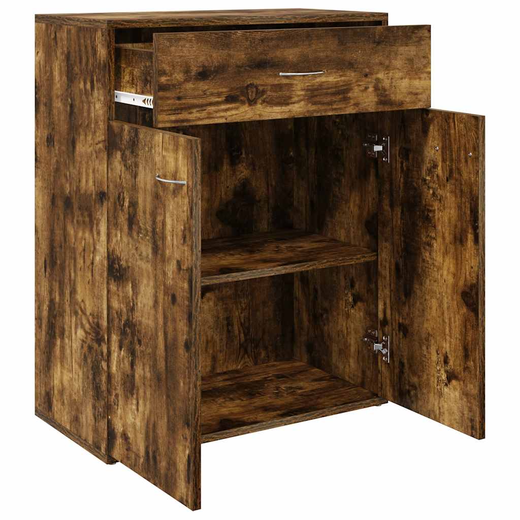 Sideboard Smoked Oak 60x30x75 cm Engineered Wood