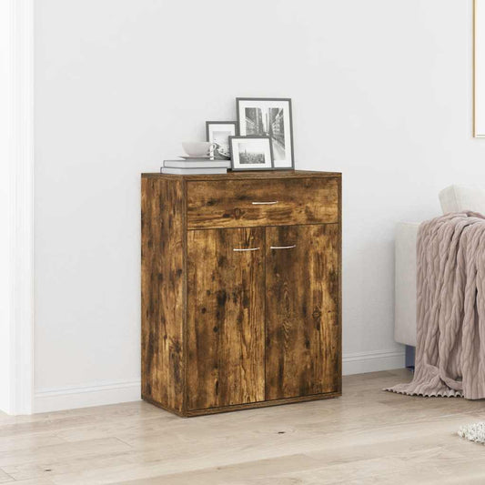 Sideboard Smoked Oak 60x30x75 cm Engineered Wood