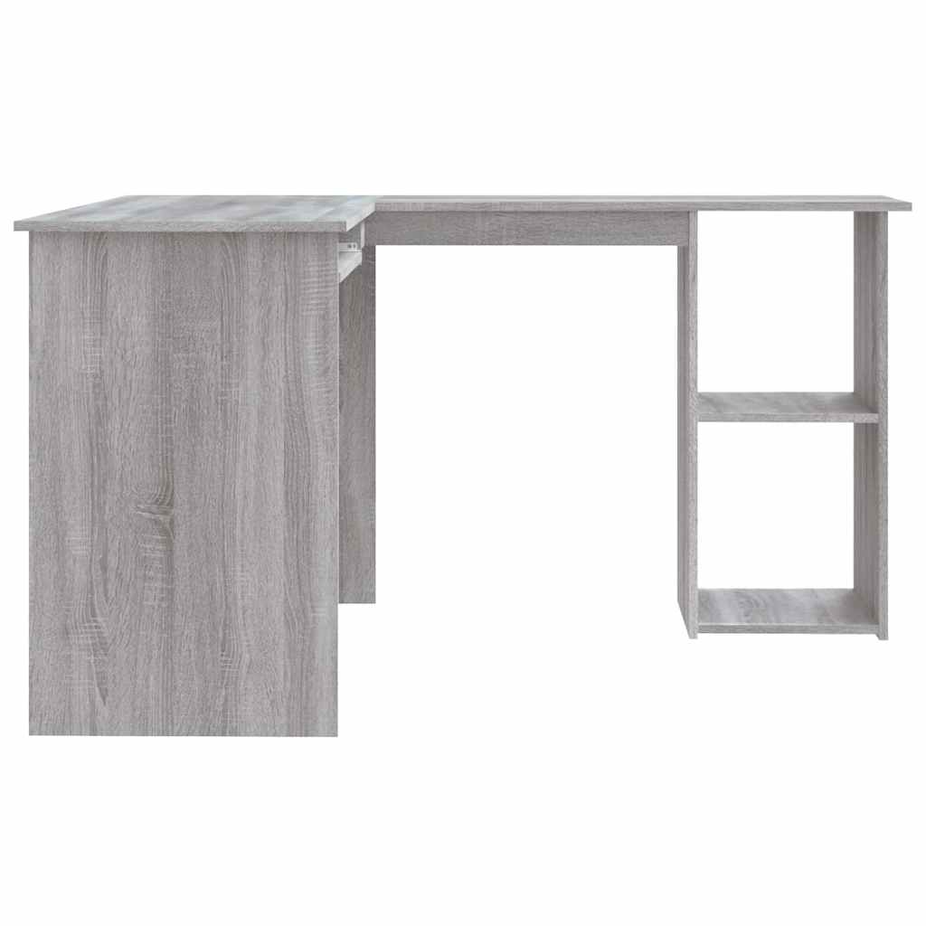 Corner Desk Grey Sonoma 120x140x75 cm Engineered Wood