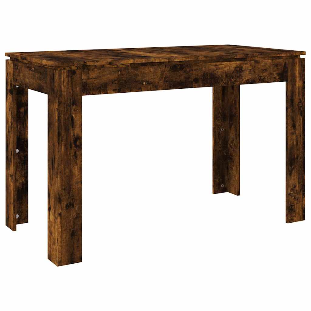 Dining Table Smoked Oak 120x60x76 cm Engineered Wood