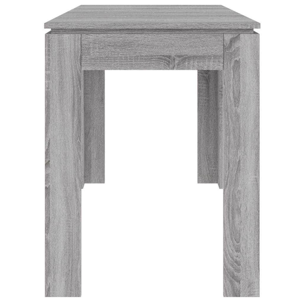 vidaXL Dining Table Grey Sonoma 120x60x76 cm Engineered Wood