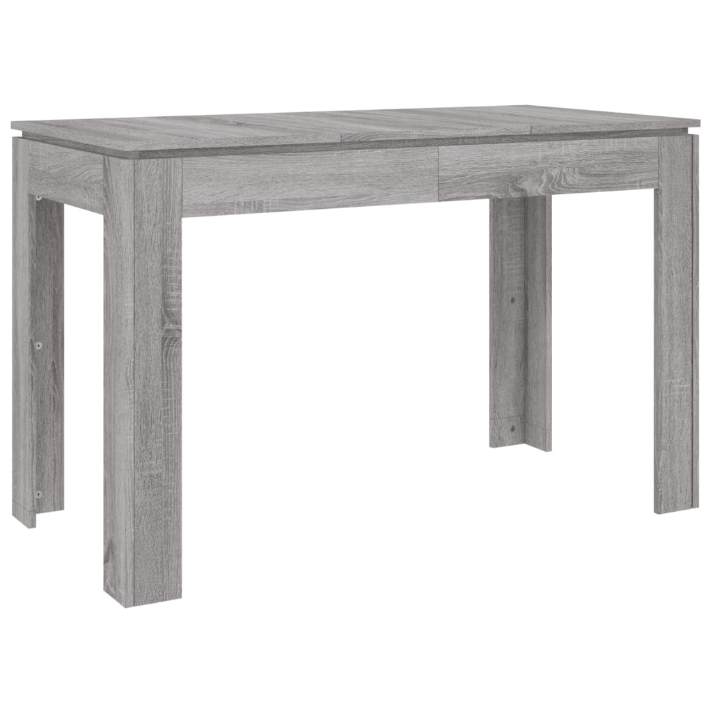 vidaXL Dining Table Grey Sonoma 120x60x76 cm Engineered Wood