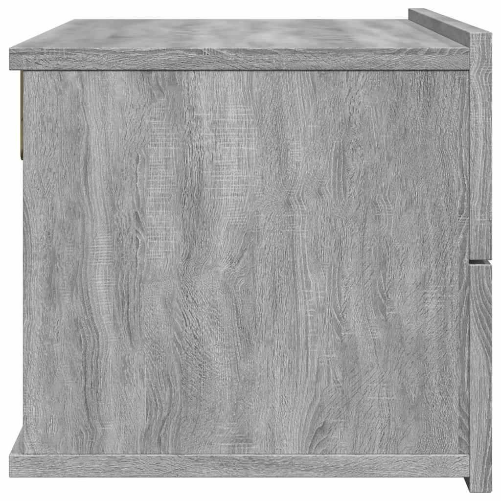 Bedside Cabinets 2 pcs Grey Sonoma 40x30x30 cm Engineered Wood