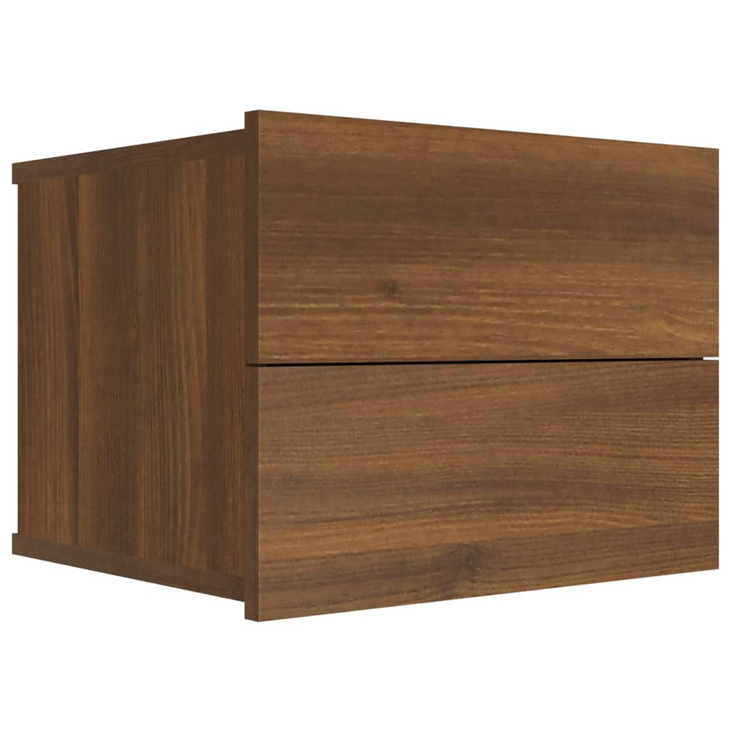 vidaXL Bedside Cabinets 2 pcs Brown Oak 40x30x30 cm Engineered Wood