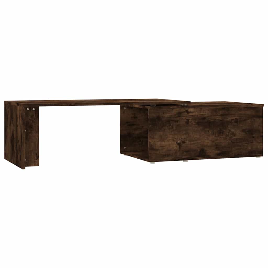 Coffee Table Smoked Oak 150x50x35 cm Engineered Wood