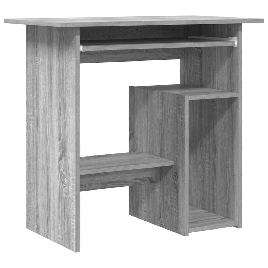 vidaXL Desk Grey Sonoma 80x45x74 cm Engineered Wood