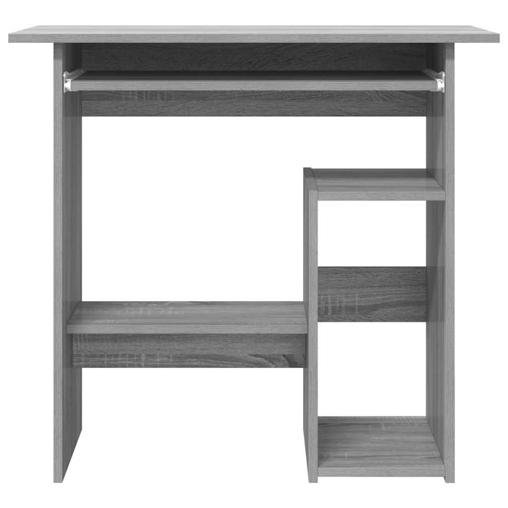 vidaXL Desk Grey Sonoma 80x45x74 cm Engineered Wood