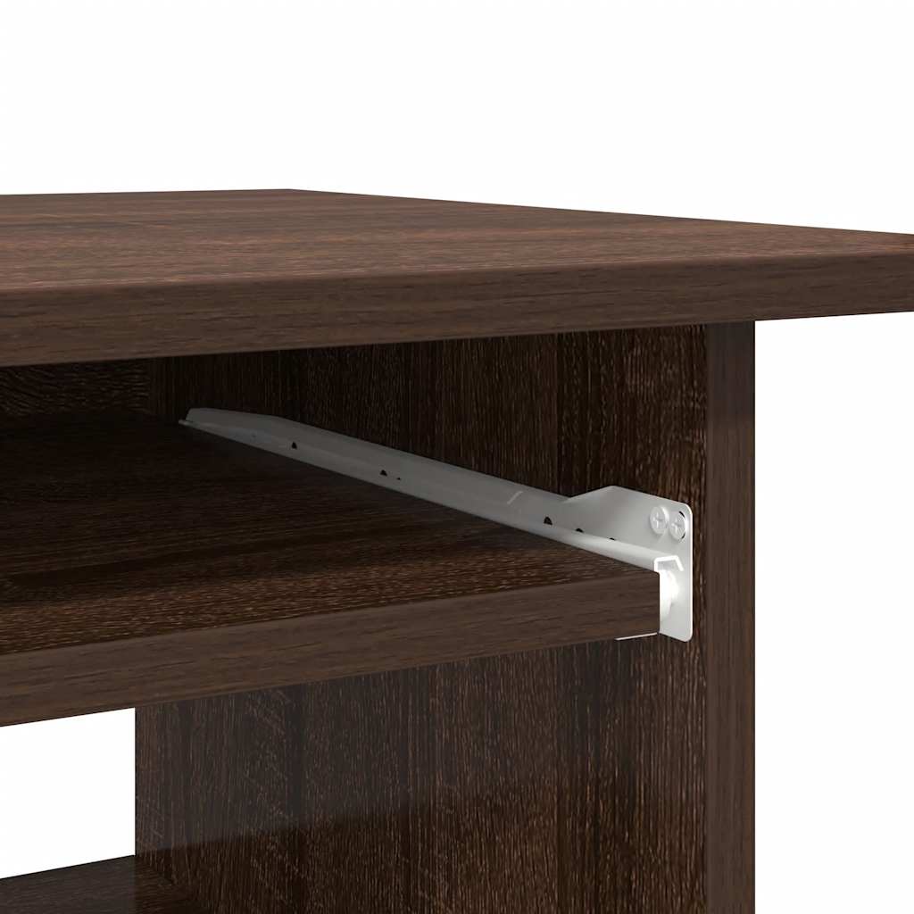 vidaXL Desk Brown Oak 80x45x74 cm Engineered Wood