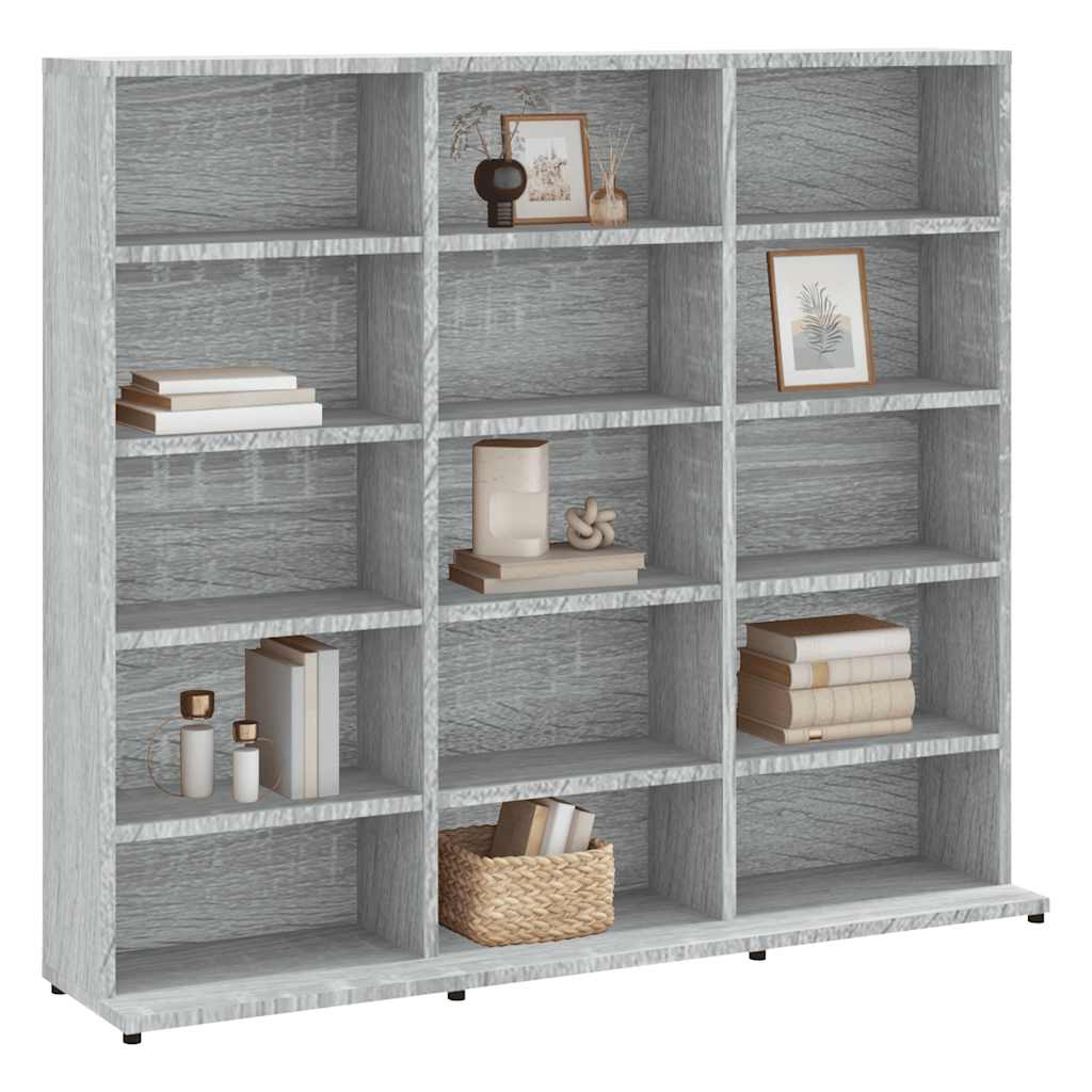 CD Cabinet Grey Sonoma 100x23x89,5 cm Engineered Wood