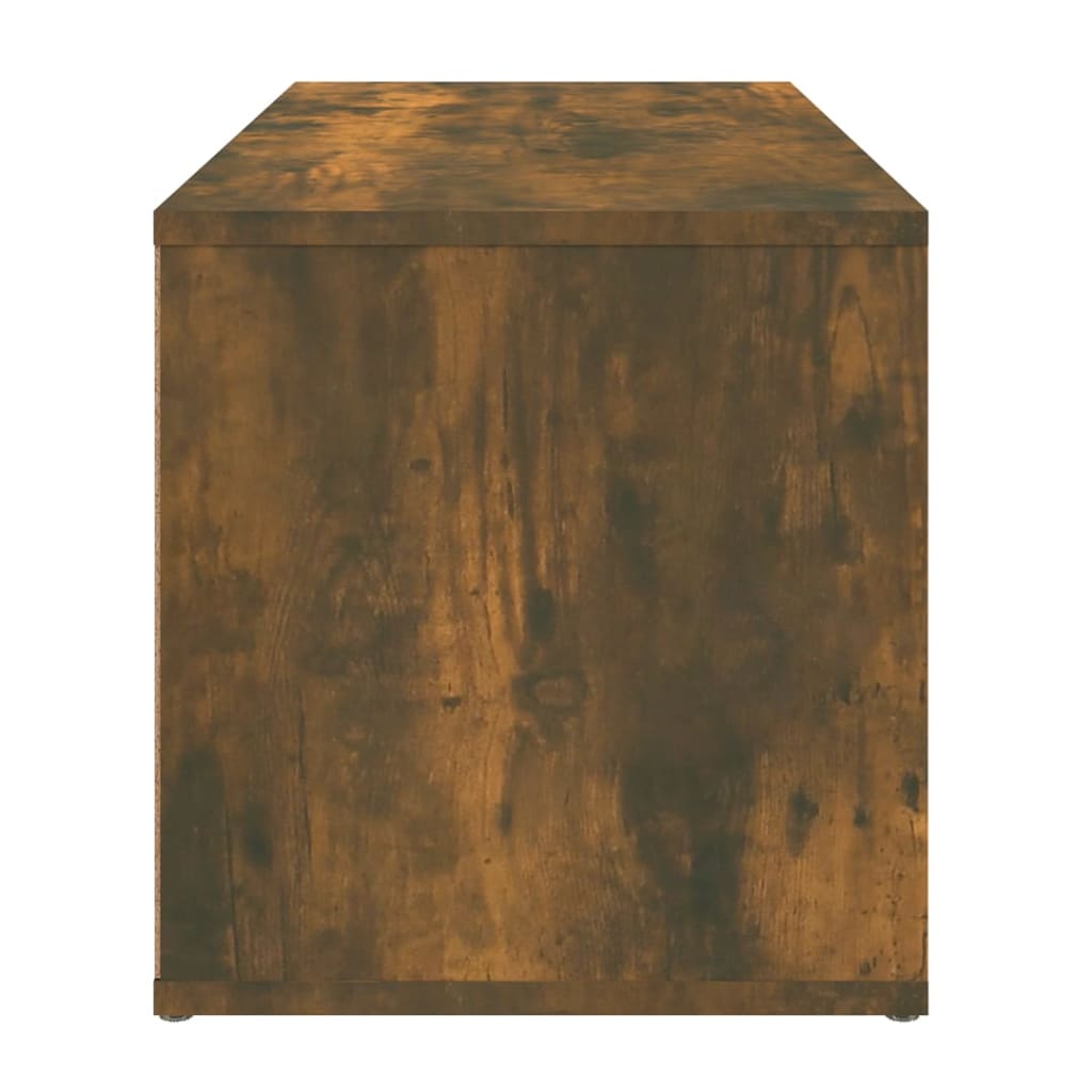 TV Cabinet Smoked Oak 80x34x36 cm Engineered Wood