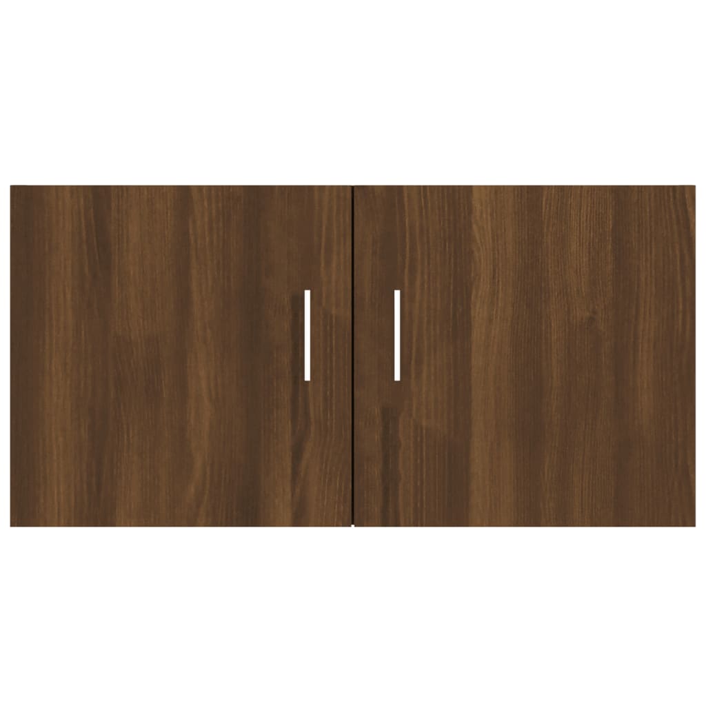 vidaXL Wall Mounted Cabinet Brown Oak 80x39x40 cm Engineered Wood