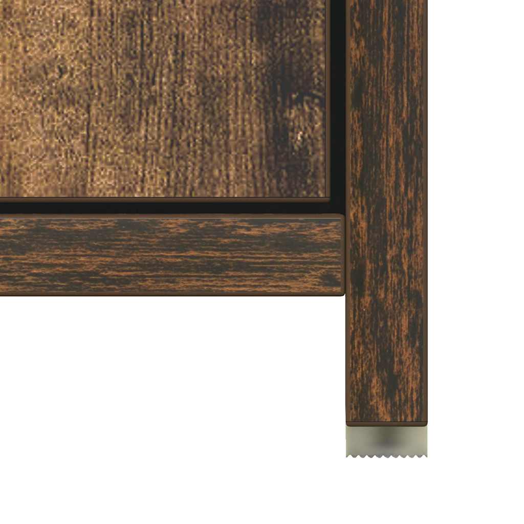 815519 vidaXL Bathroom Cabinet Smoked Oak 30x30x183,5 cm Engineered Wood