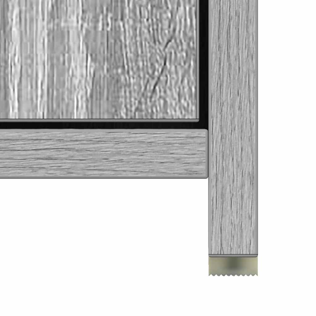 815520 vidaXL Bathroom Cabinet Grey Sonoma 30x30x183,5 cm Engineered Wood