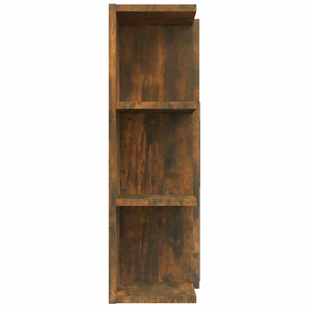 Bathroom Mirror Cabinet Smoked Oak 80x20,5x64 cm Engineered Wood