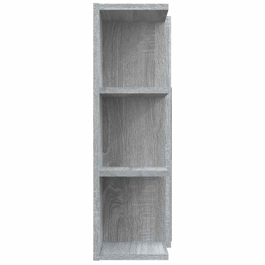 Bathroom Mirror Cabinet Grey Sonoma 80x20,5x64cm Engineered Wood