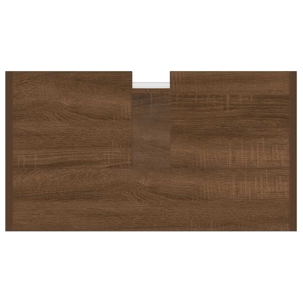 vidaXL Bathroom Cabinet Brown Oak 60x33x60 cm Engineered Wood