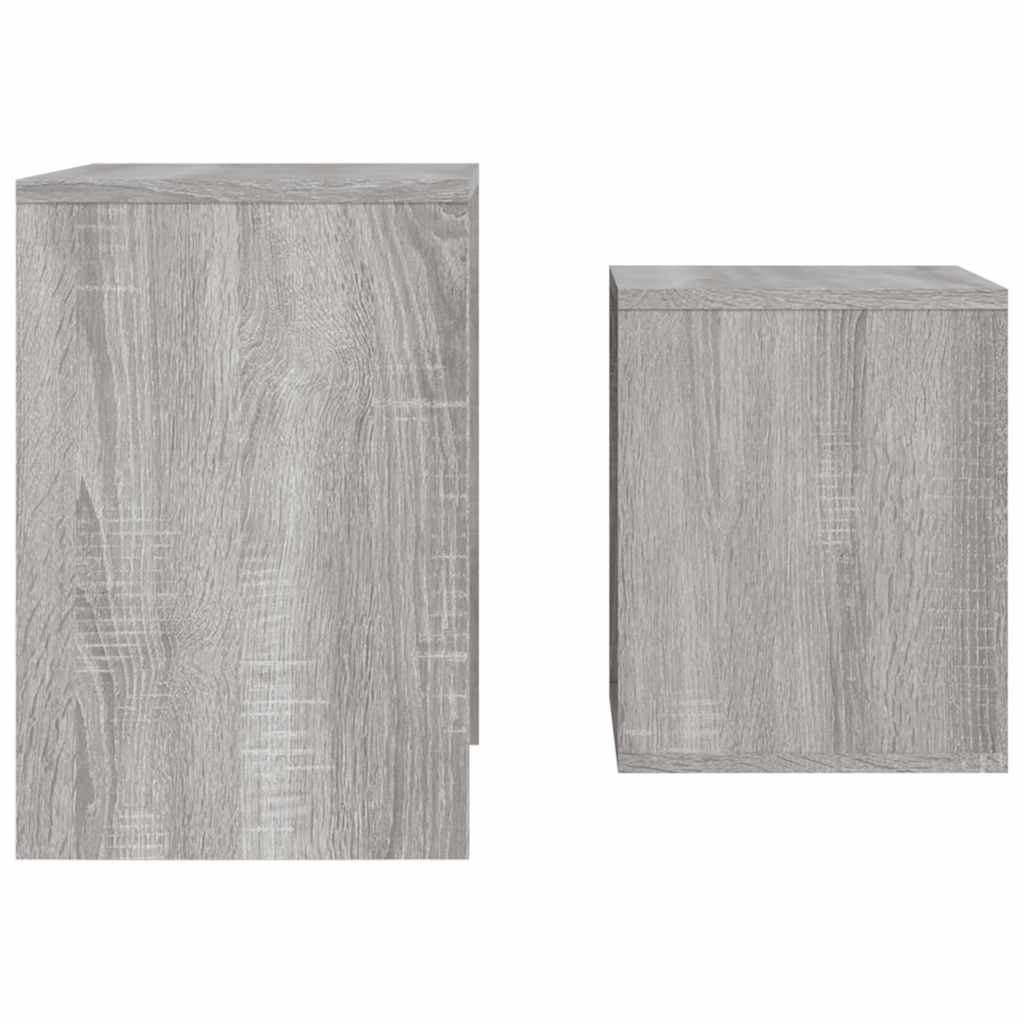 Nesting Coffee Tables 2 pcs Grey Sonoma Engineered Wood