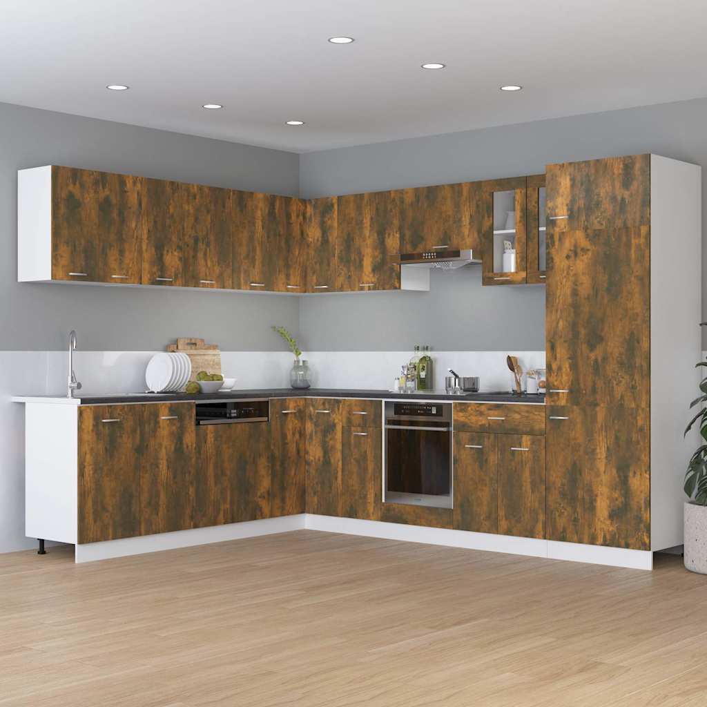 Drawer Bottom Cabinet "Lyon" Smoked Oak 30x46x81.5 cm