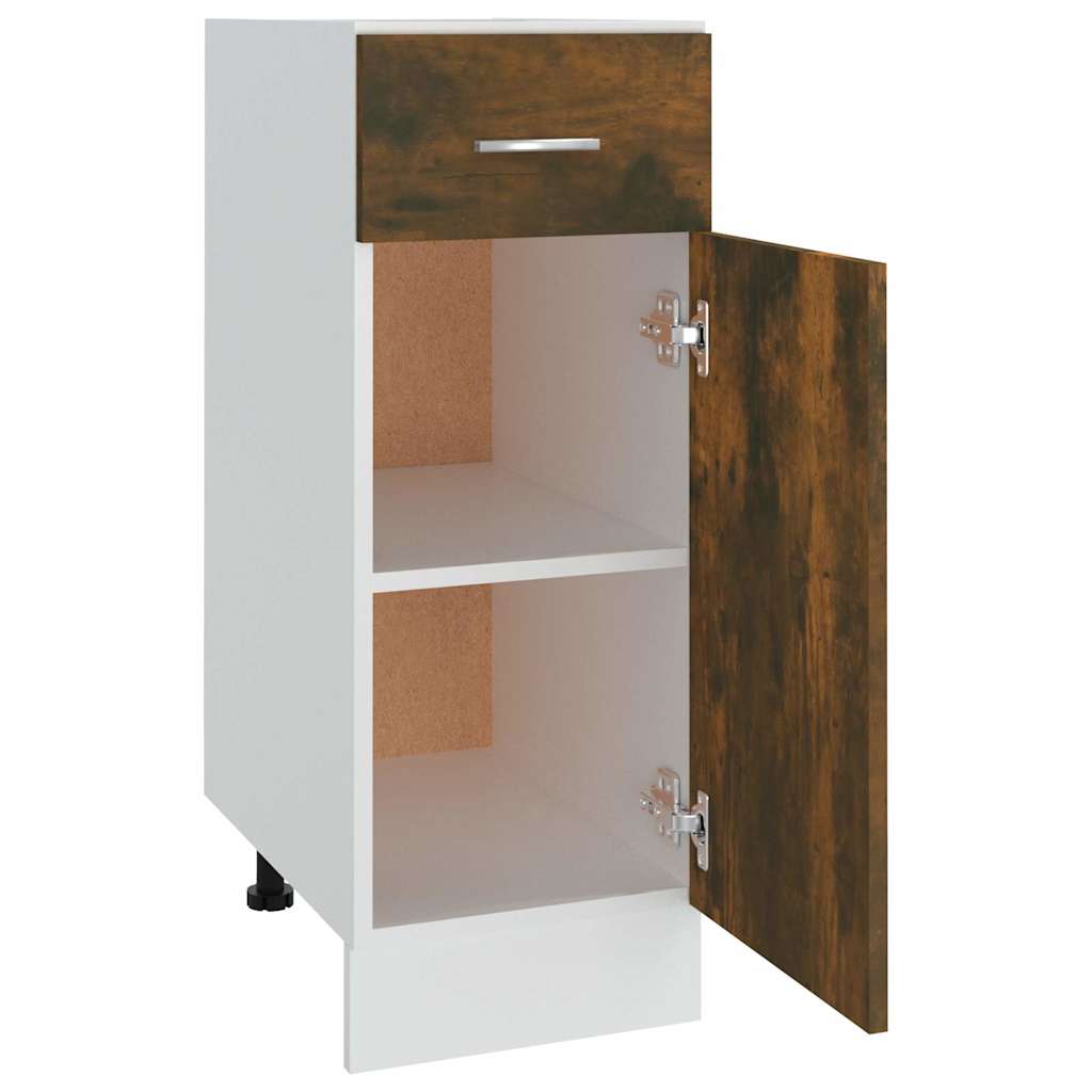 Drawer Bottom Cabinet "Lyon" Smoked Oak 30x46x81.5 cm