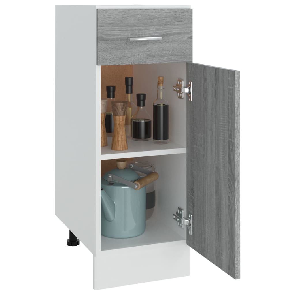 Drawer Bottom Cabinet Lyon Grey Sonoma 30x46x81.5 cm Engineered Wood