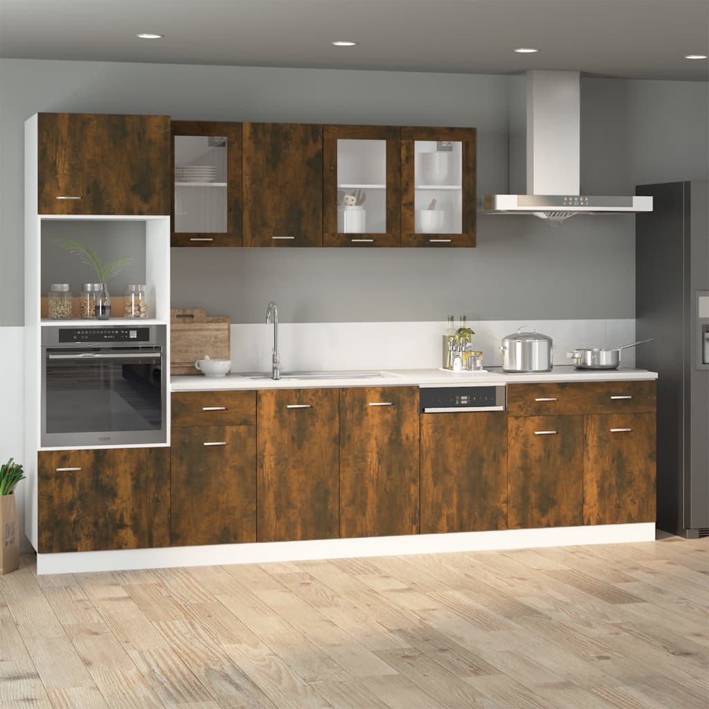 Drawer Bottom Cabinet Lyon Smoked Oak 40x46x81.5 cm Engineered Wood