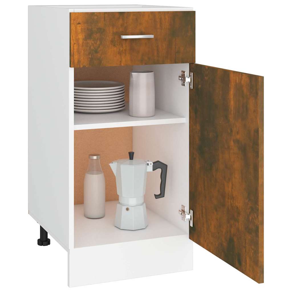 Drawer Bottom Cabinet "Lyon" Smoked Oak 40x46x81.5 cm