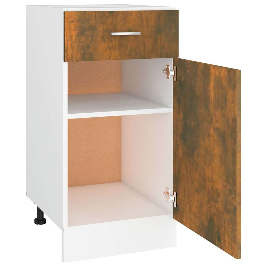 Drawer Bottom Cabinet "Lyon" Smoked Oak 40x46x81.5 cm