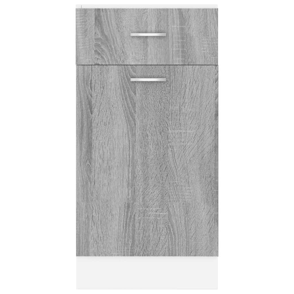 Drawer Bottom Cabinet "Lyon" Grey Sonoma 40x46x81,5 cm Engineered Wood