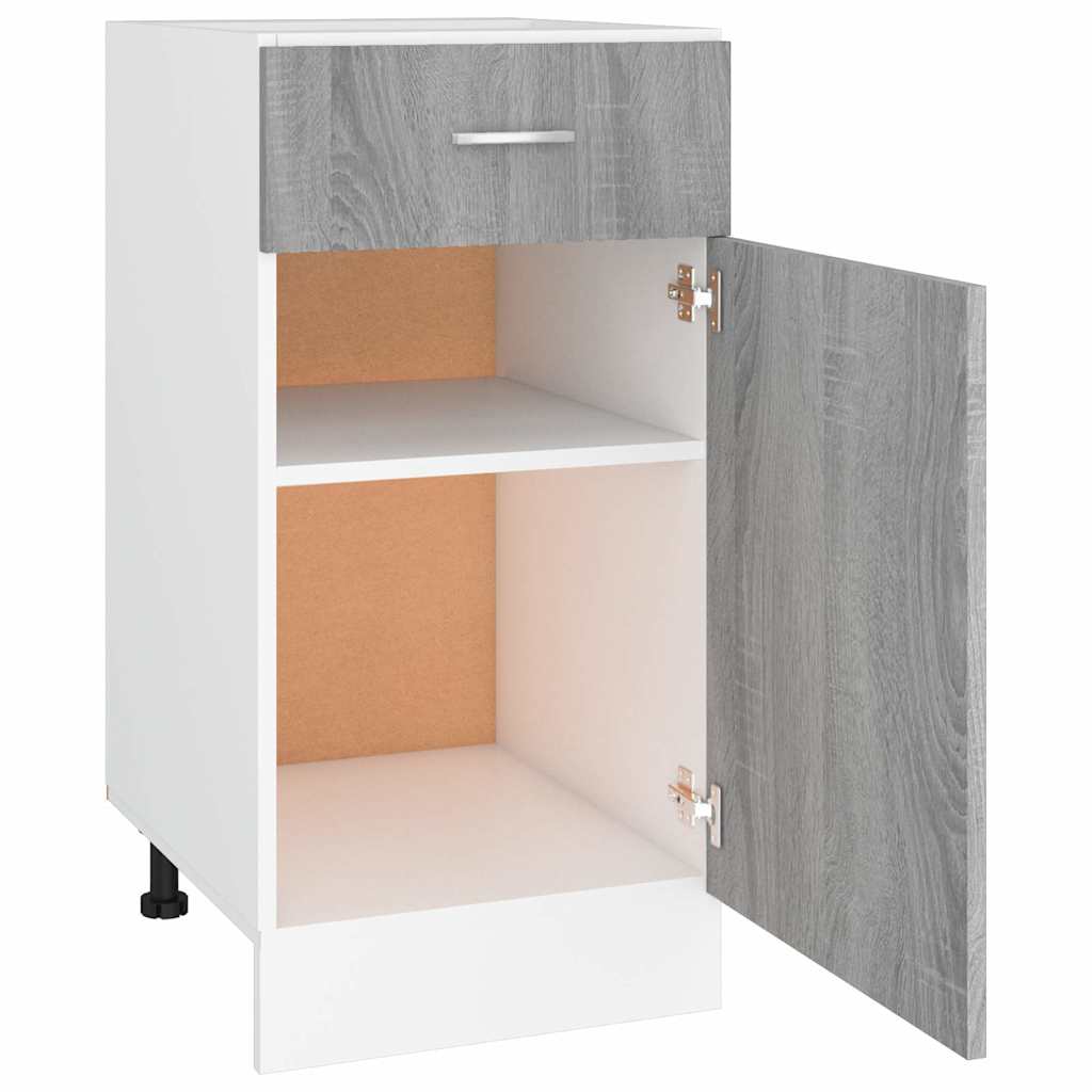 Drawer Bottom Cabinet "Lyon" Grey Sonoma 40x46x81,5 cm Engineered Wood