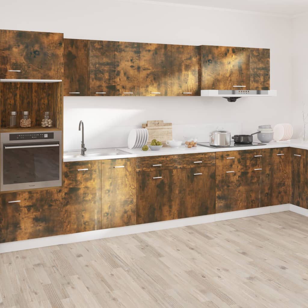 Drawer Bottom Cabinet Lyon Smoked Oak 50x46x81.5 cm Engineered Wood