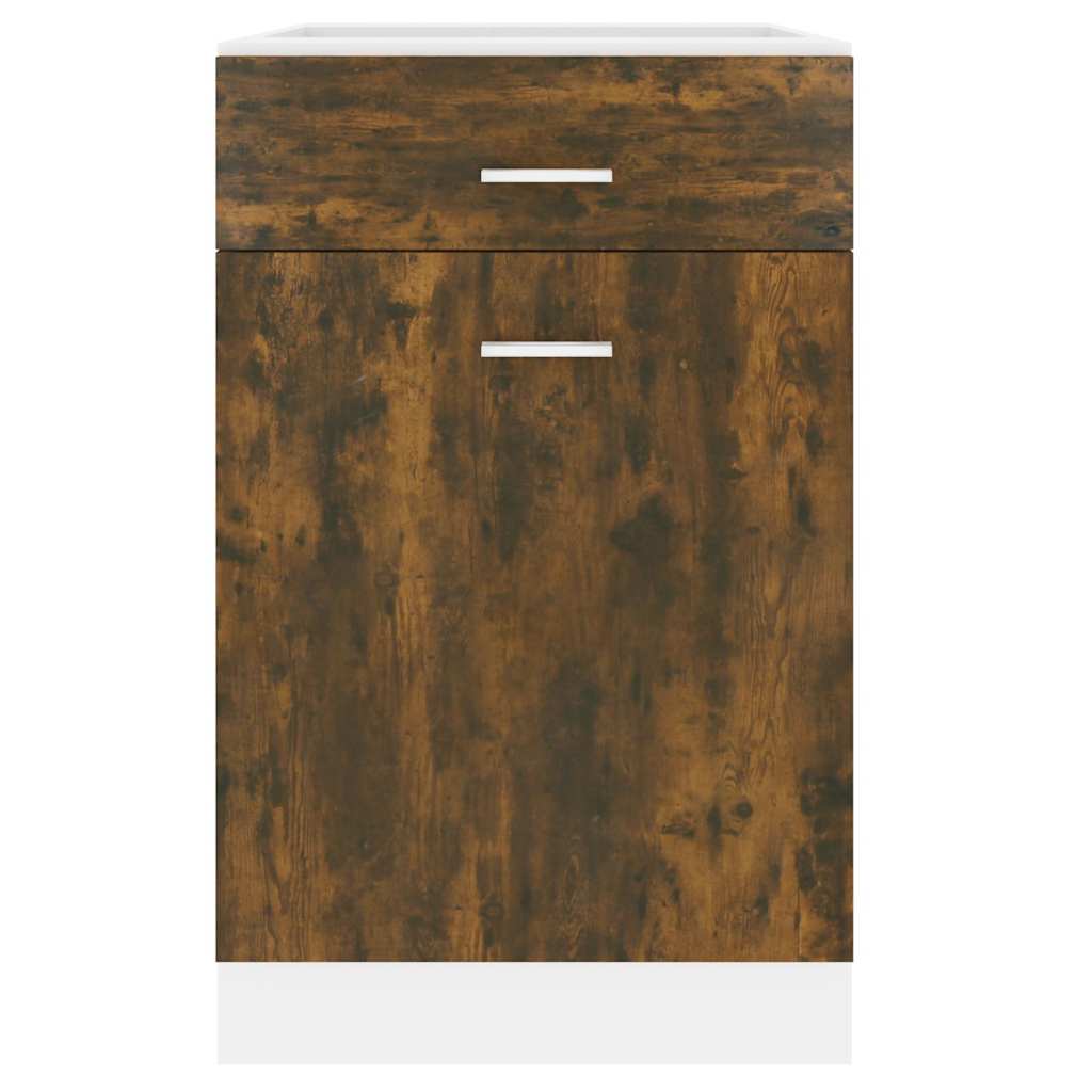 Drawer Bottom Cabinet "Lyon" Smoked Oak 50x46x81.5 cm