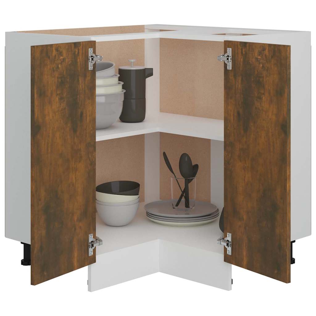 Kitchen Cabinet "Lyon" Smoked Oak 75.5x75.5x81.5 cm