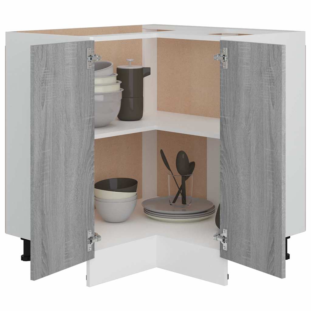 Kitchen Cabinet "Lyon" Grey Sonoma 75.5x75.5x81.5 cm