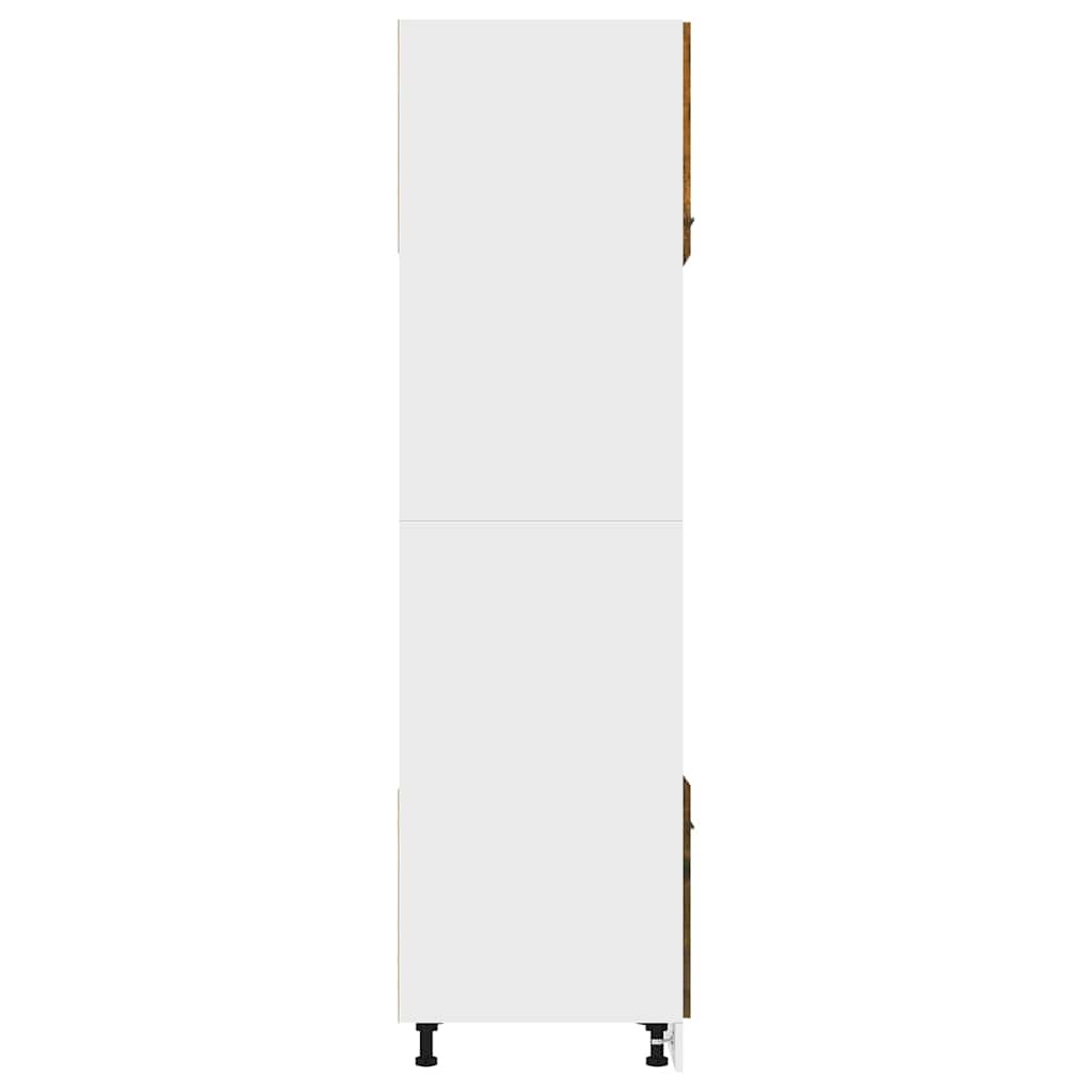 Microwave Cabinet "Lyon" Smoked Oak 60x57x207 cm Engineered Wood