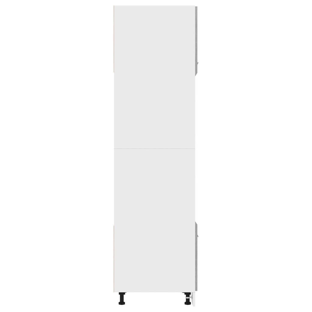 Microwave Cabinet Lyon Grey Sonoma 60x57x207 cm Engineered Wood