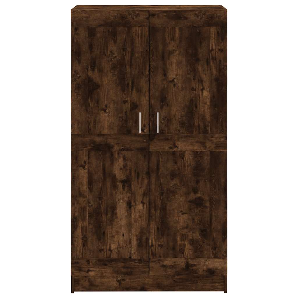 Book Cabinet Smoked Oak 82,5x30,5x150 cm Engineered Wood