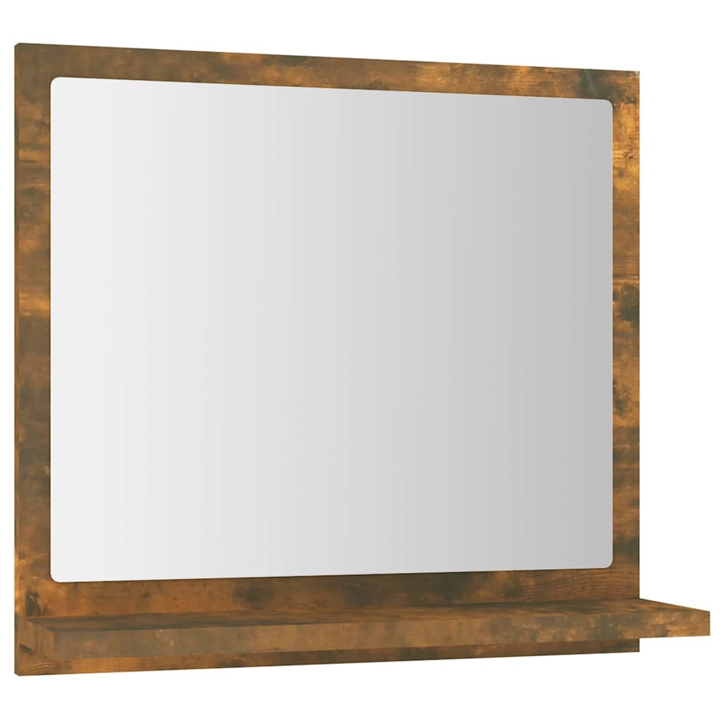 Bathroom Mirror Smoked Oak 40x10,5x37 cm Engineered Wood