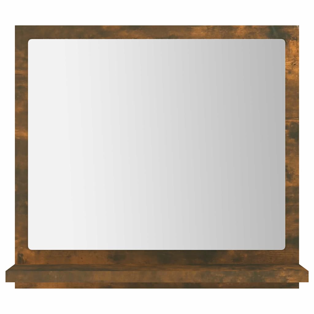 Bathroom Mirror Smoked Oak 40x10,5x37 cm Engineered Wood
