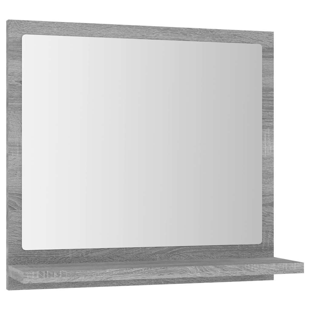 Bathroom Mirror Grey Sonoma 40x10,5x37 cm Engineered Wood