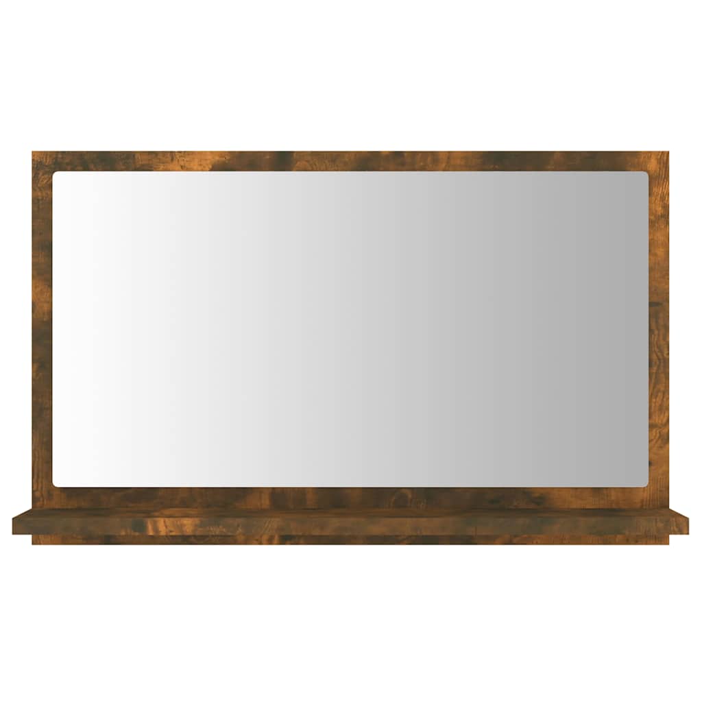 Bathroom Mirror Smoked Oak 60x10,5x37 cm Engineered Wood