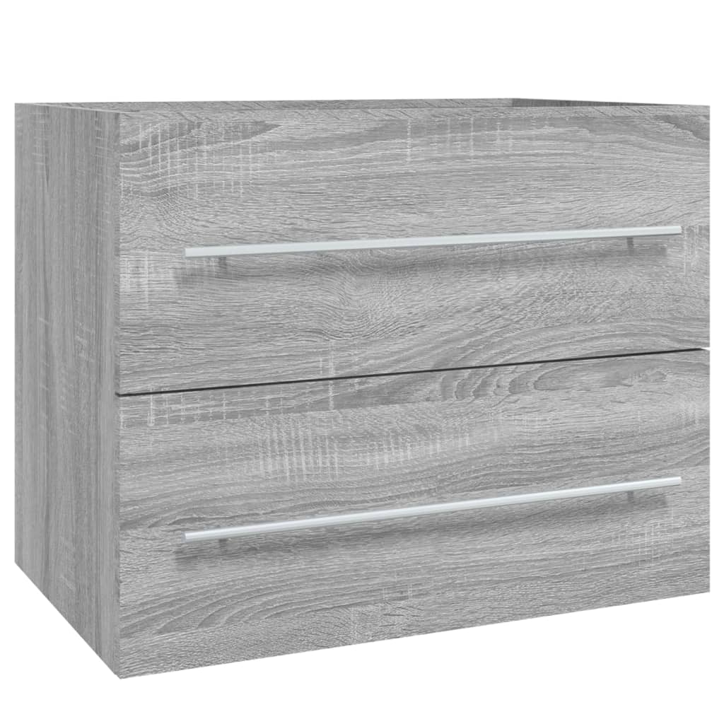 Sink Cabinet Grey Sonoma 60x38.5x48 cm Engineered Wood