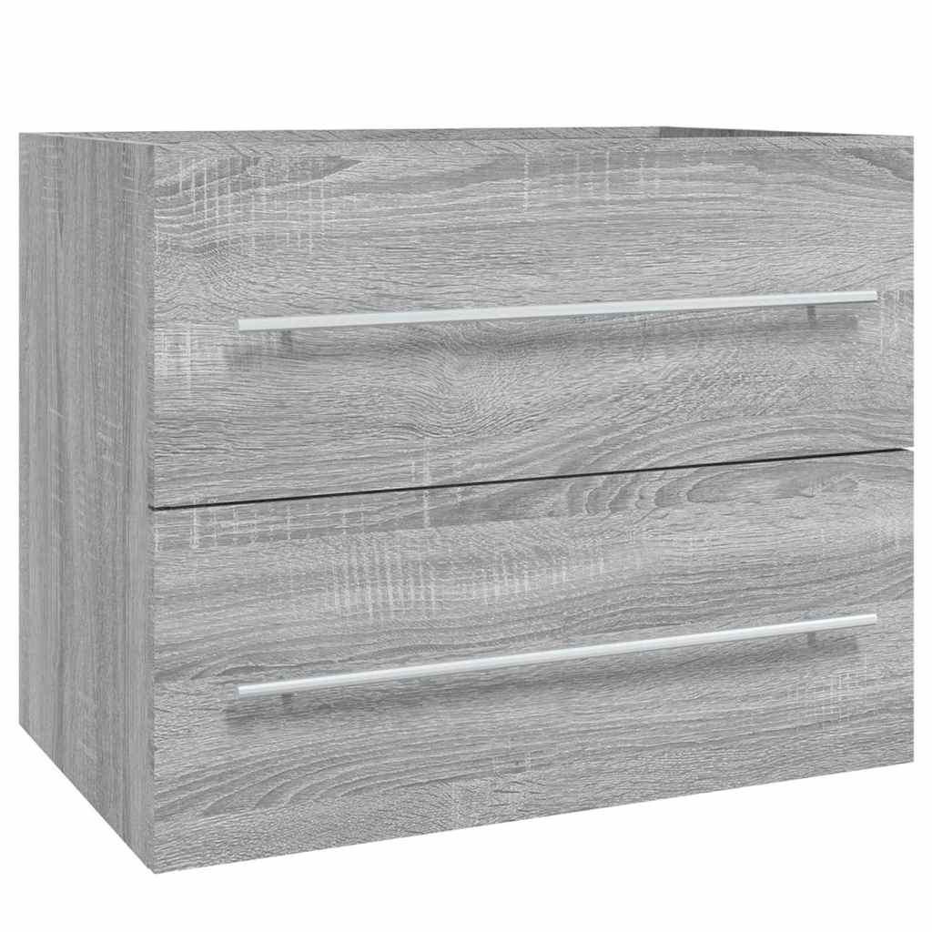 Sink Cabinet Grey Sonoma 60x38,5x48 cm Engineered Wood