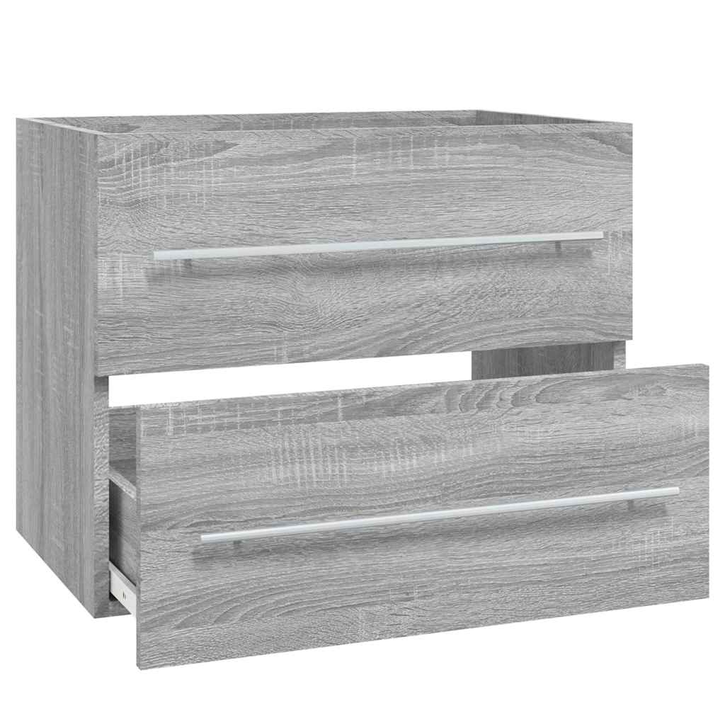 Sink Cabinet Grey Sonoma 60x38,5x48 cm Engineered Wood
