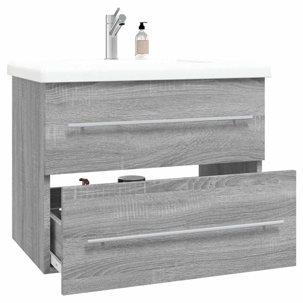 Sink Cabinet Grey Sonoma 60x38,5x48 cm Engineered Wood