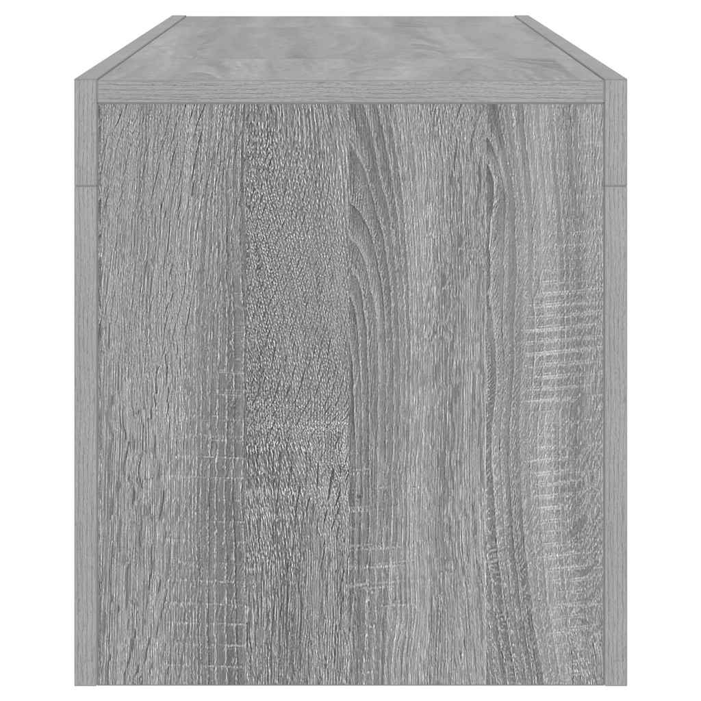 TV Cabinet with LED Lights Grey Sonoma 120x35x40 cm