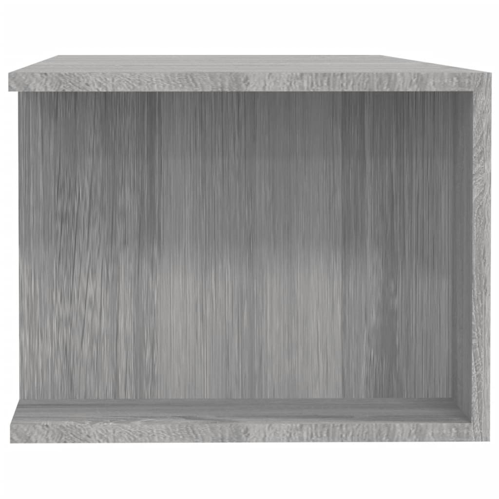 vidaXL TV Cabinet with LED Lights Grey Sonoma 135x39x30 cm